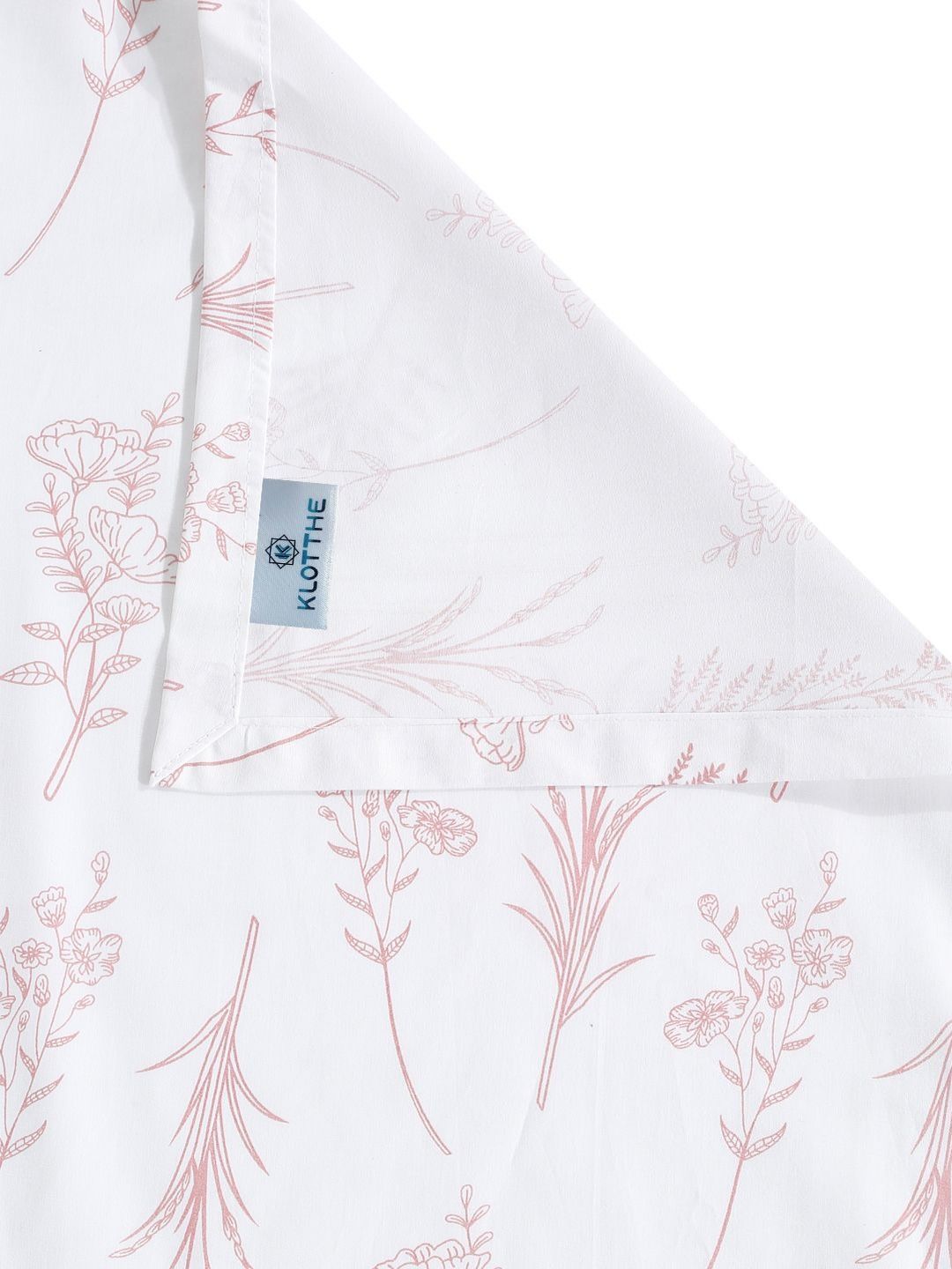 KLOTTHE White Floral 400 TC Cadar dengan 2 Sarung Bantal