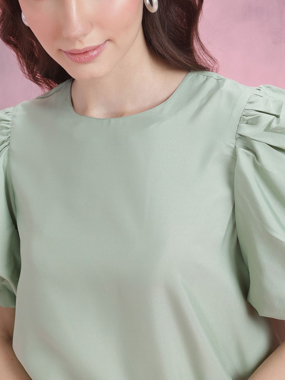 DressBerry Puff Sleeve A-Line Dress
