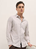 THE BEAR HOUSE Men Spread Collar Geometric Printed Pure Cotton Tailored Fit Formal Shirt