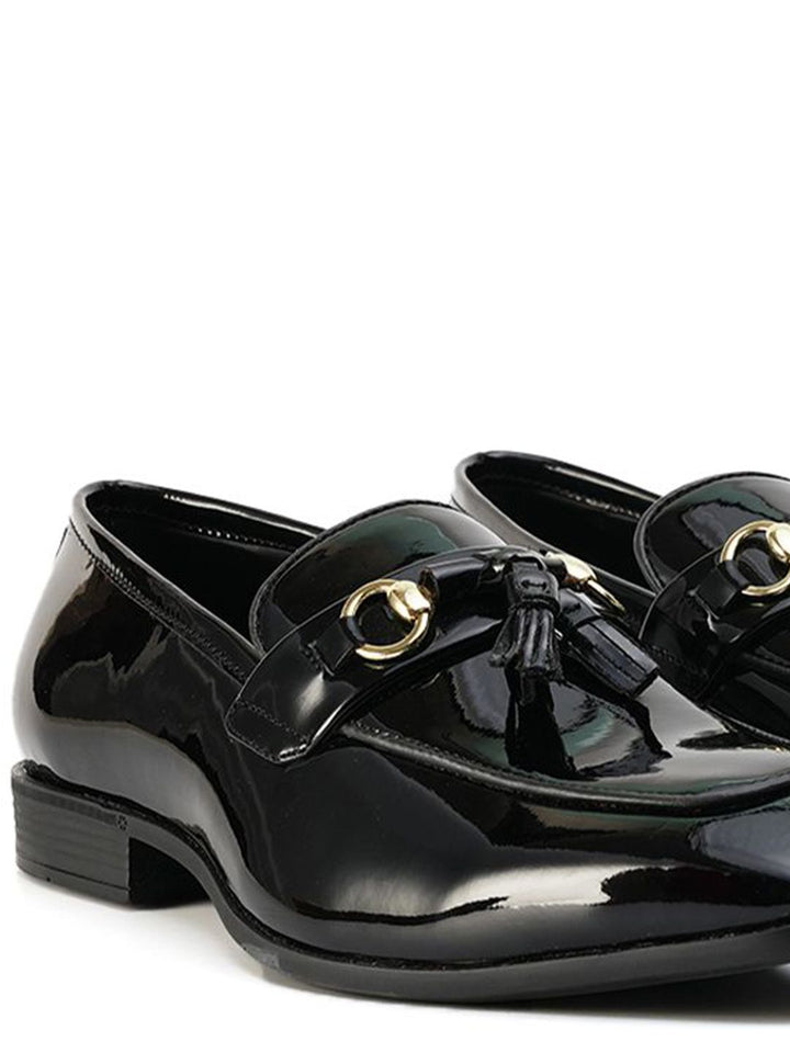 Kasut Slip On Bertumit Blok Hitam Lelaki MONKSTORY