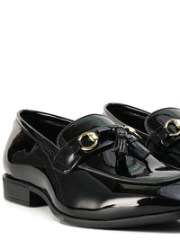 Kasut Slip On Bertumit Blok Hitam Lelaki MONKSTORY