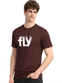 ADRO Men Typography Printed T-shirt