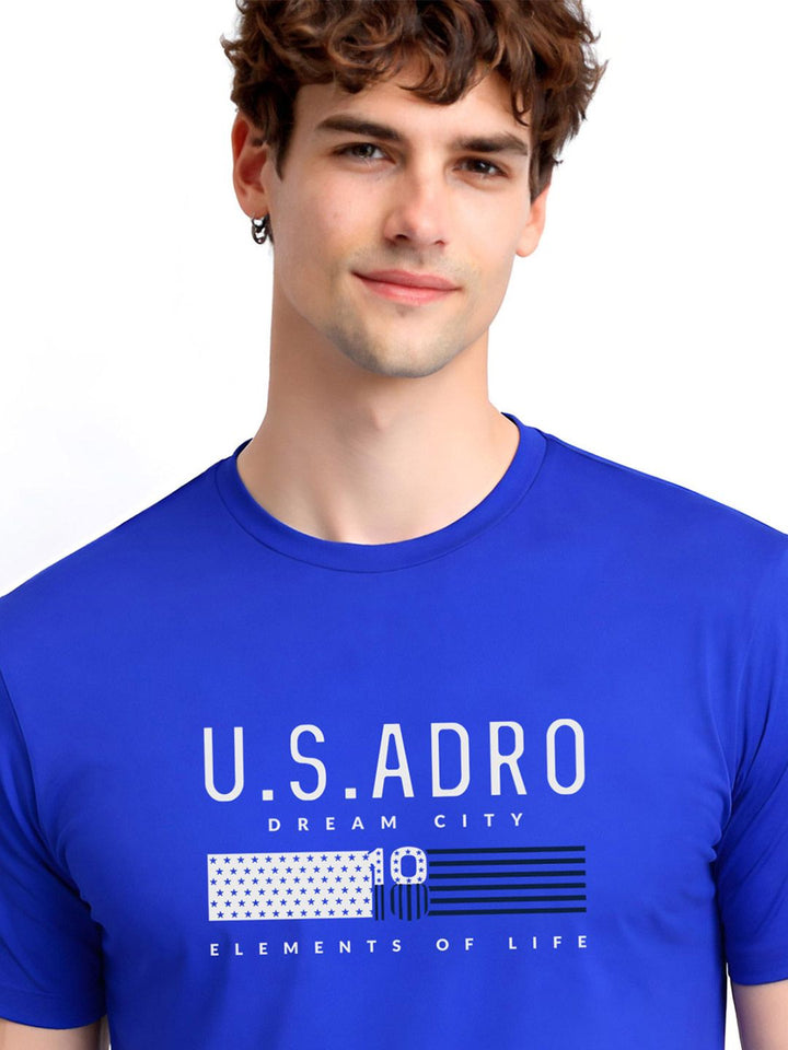 ADRO Men Typography Printed T-shirt