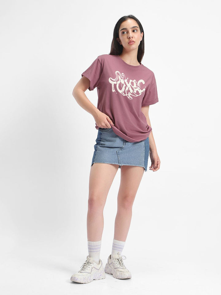T-shirt dicetak wanita bewakoof