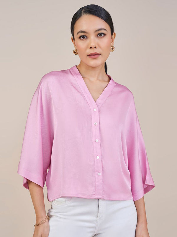AND Women Extended Sleeves Shirt Style Top