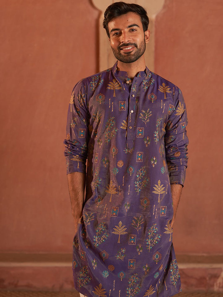 Jompers Men Floral Printed Floral Kurta