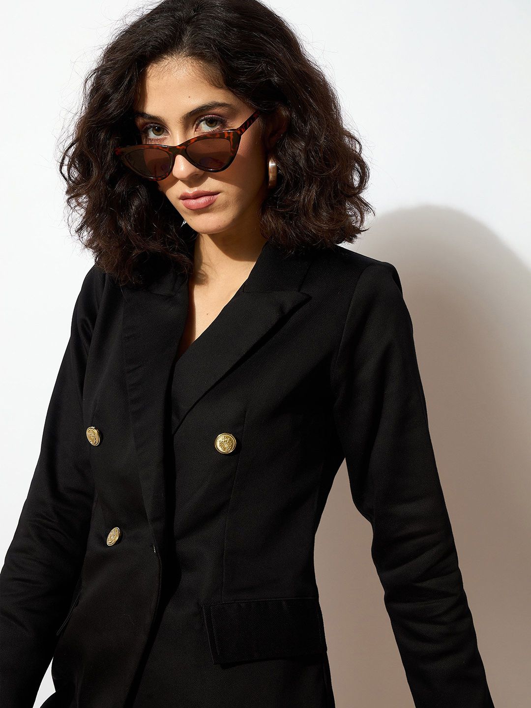 SASSAFRAS Comfort Fit Double Breasted Blazer