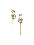 Anting-anting Jatuh Berbentuk Unik Bersalut Emas Anouk
