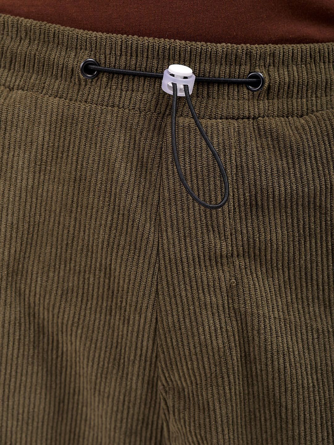 The Indian Garage Co Men Striped Tapered Fit Regular Trousers