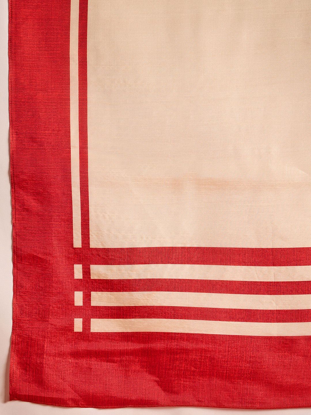 Saree mall Off White Ethnic Printed Durga Puja Saree