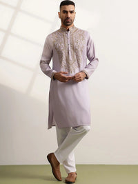 Anouk Men Ethnic Motifs Embroidered Regular Thread Work Kurta with Trousers