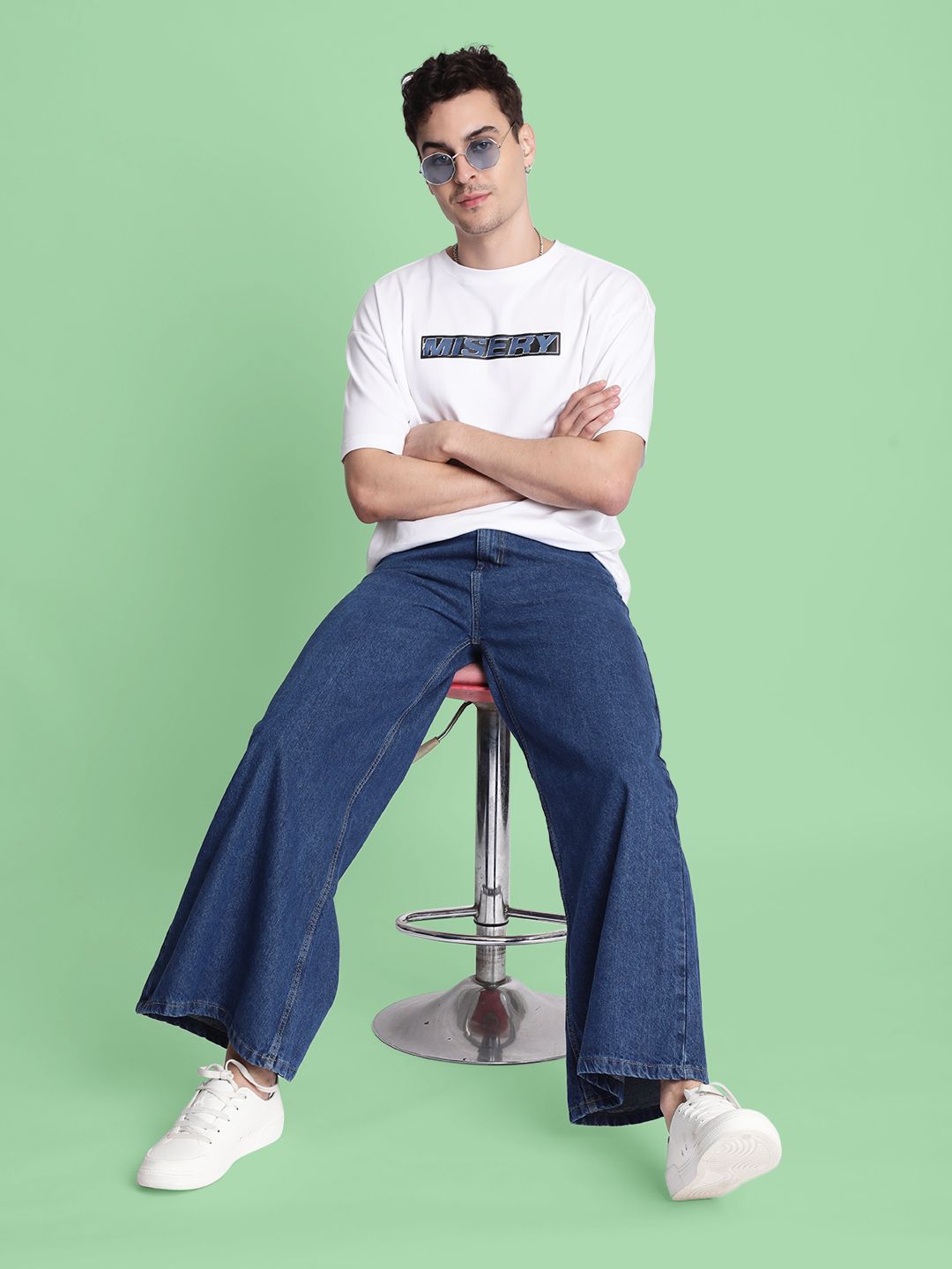 Bene Kleed Men Super Wide Leg Jeans