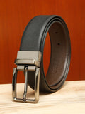 Teakwood Leathers Men Textured Leather Reversible Formal Belt