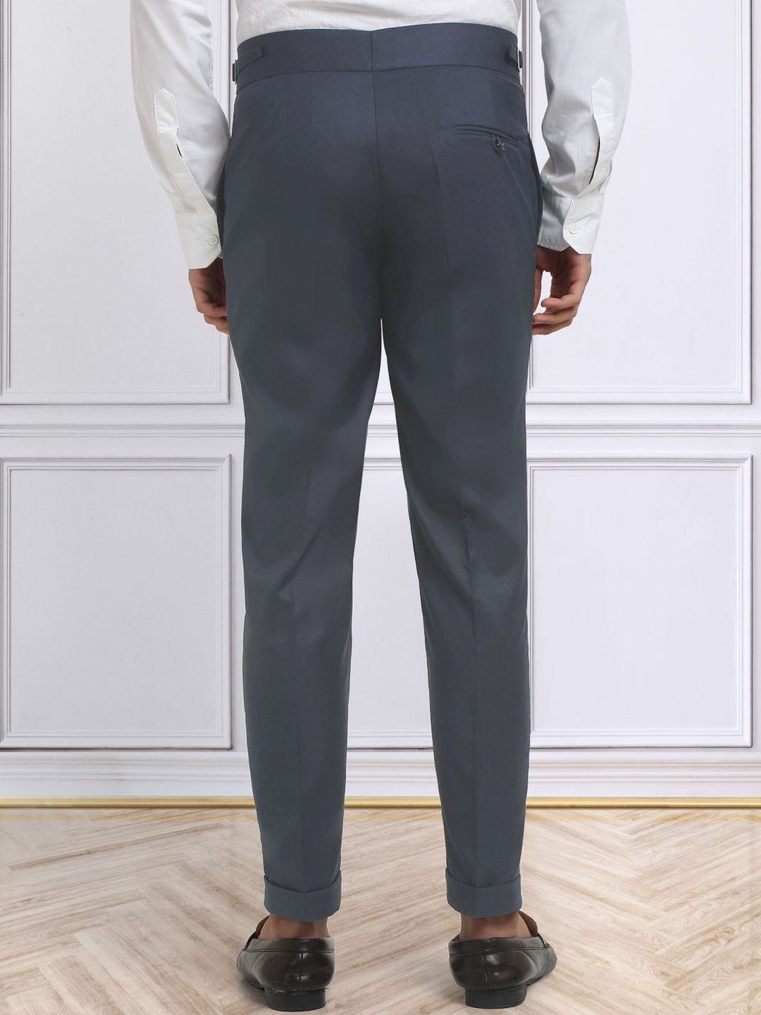 Seluar Gurkha Formal Fit Slim Fit Biru Muda Lelaki