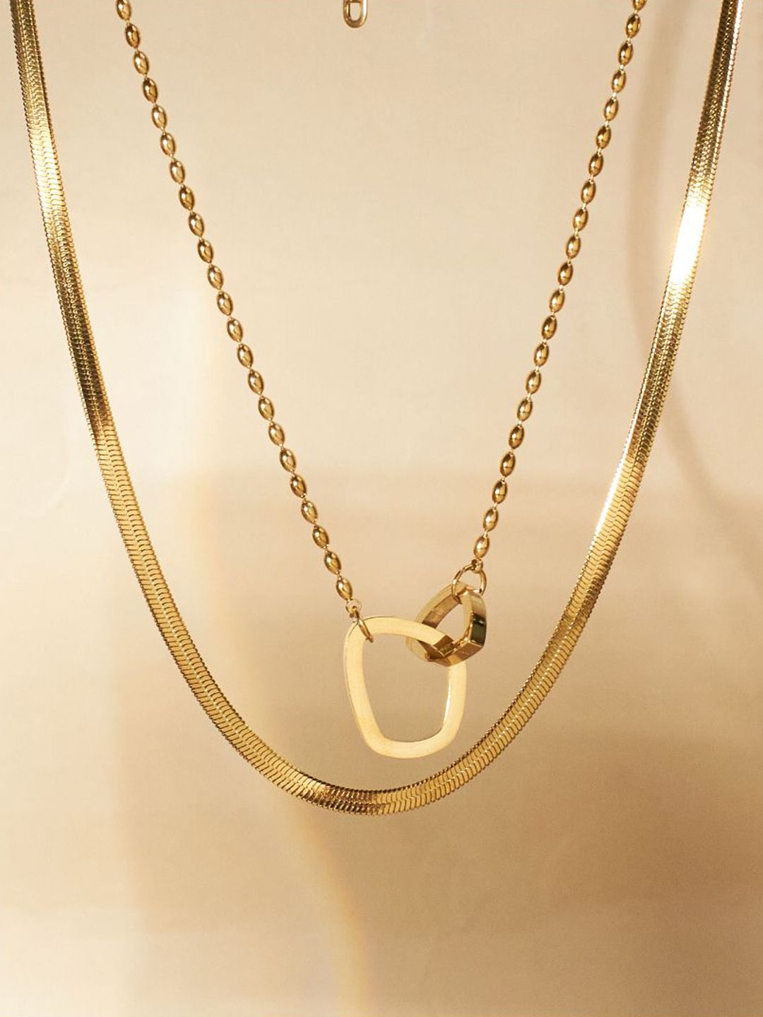 SALTY Stainless Steel Classic Beauty Layered Necklace