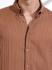 Thomas Scott Men Classic Slim Fit Opaque Casual Shirt
