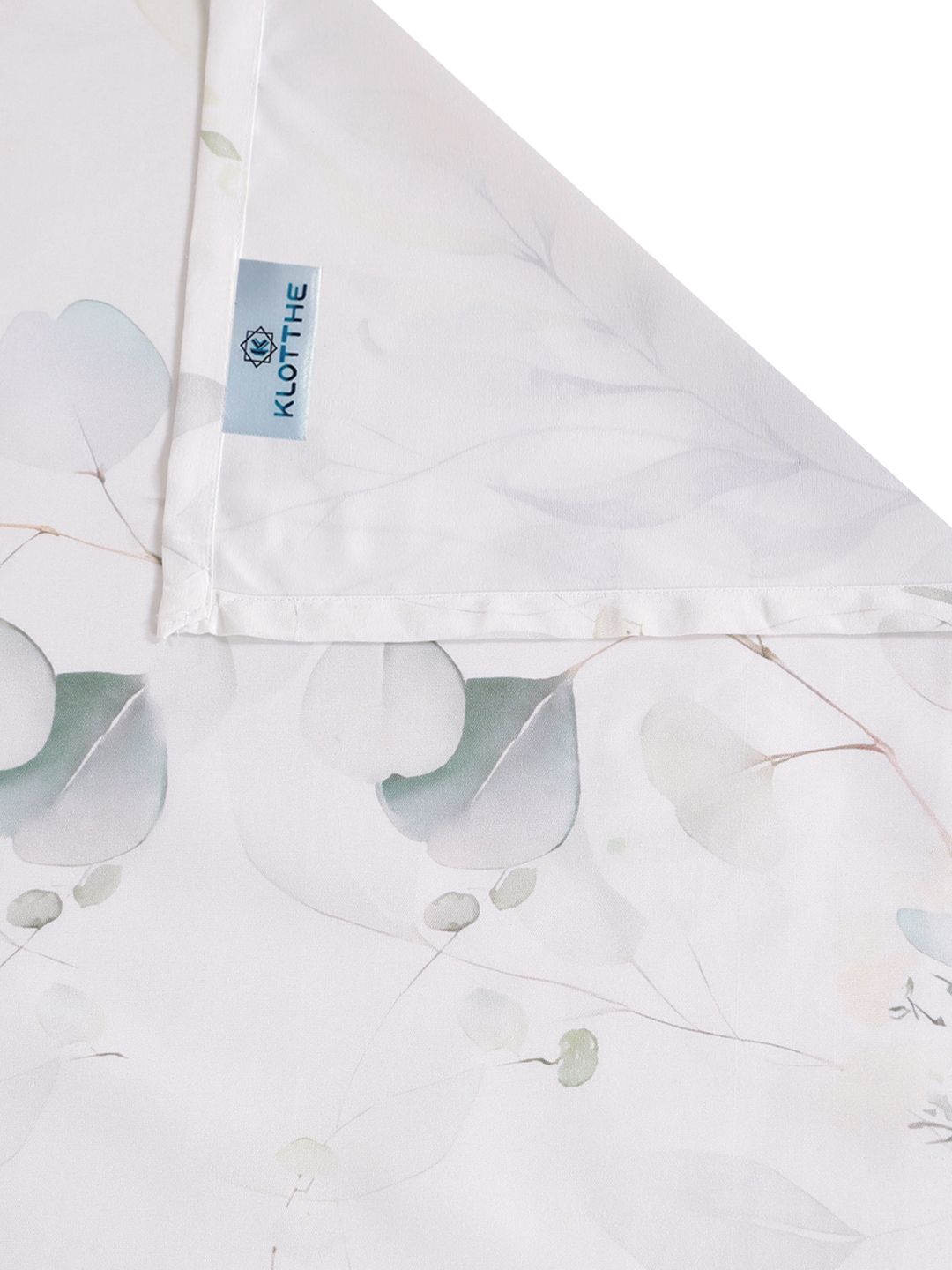 KLOTTHE Cream Floral Printed 400 TC King Superfine Bedsheets