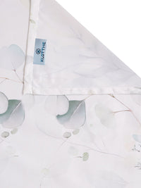 KLOTTHE Cream Floral Printed 400 TC King Superfine Bedsheets
