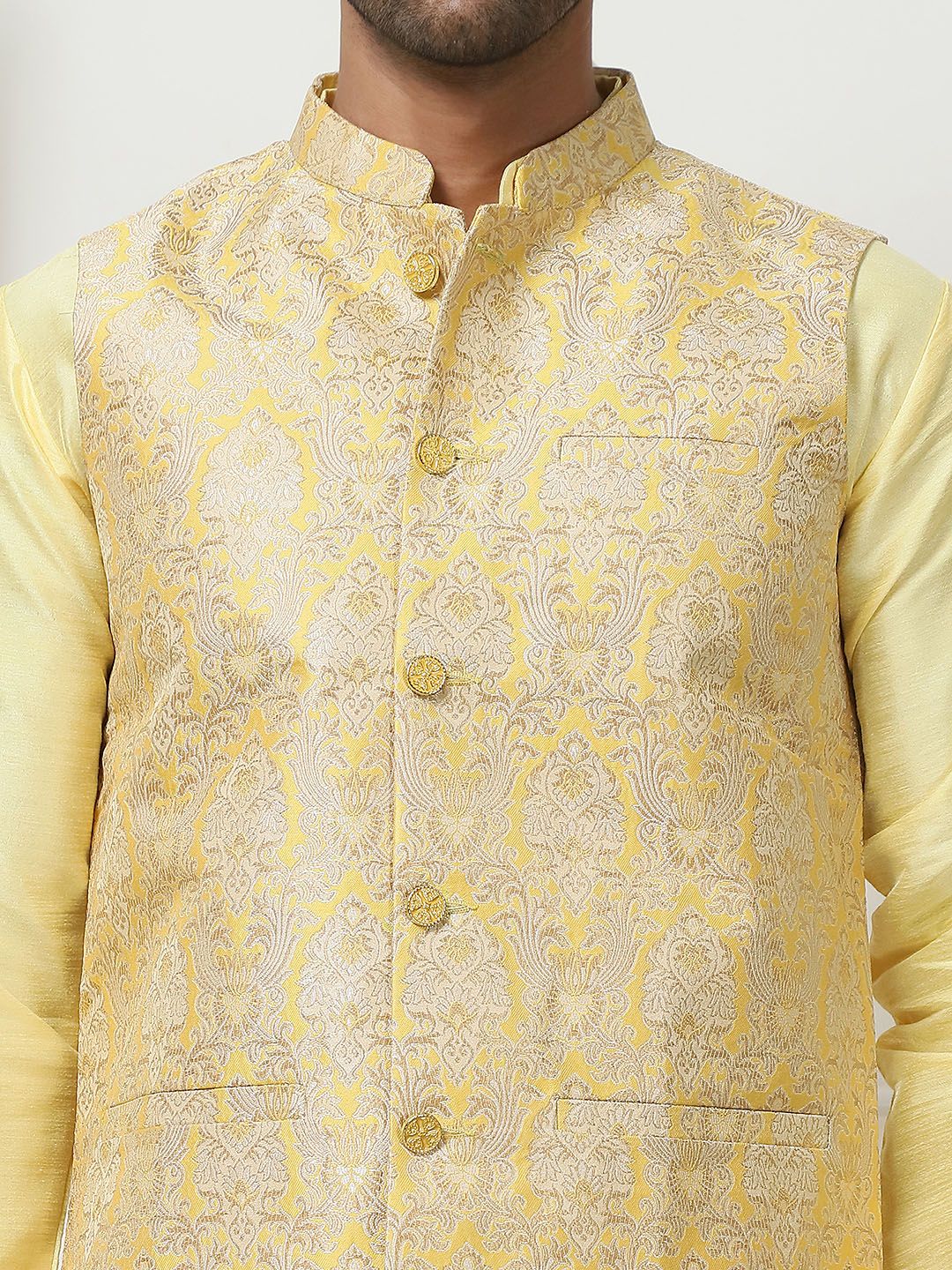 Anouk Woven Design Nehru Jacket