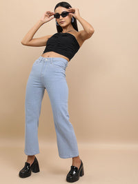 Tokyo Talkies Women Flared Mid-Rise Stretchable Jeans