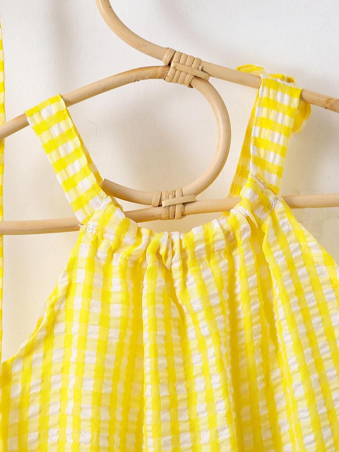 YK Checked Halter Neck Maxi Dress