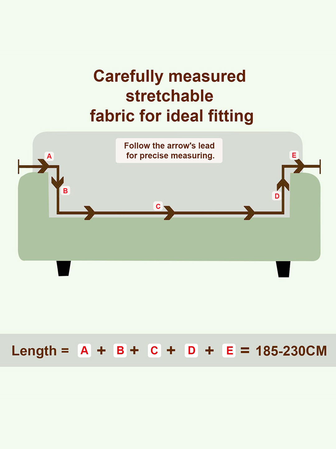 Sarung Sofa 3 Tempat Duduk Bercetak Cortina Biru & Putih