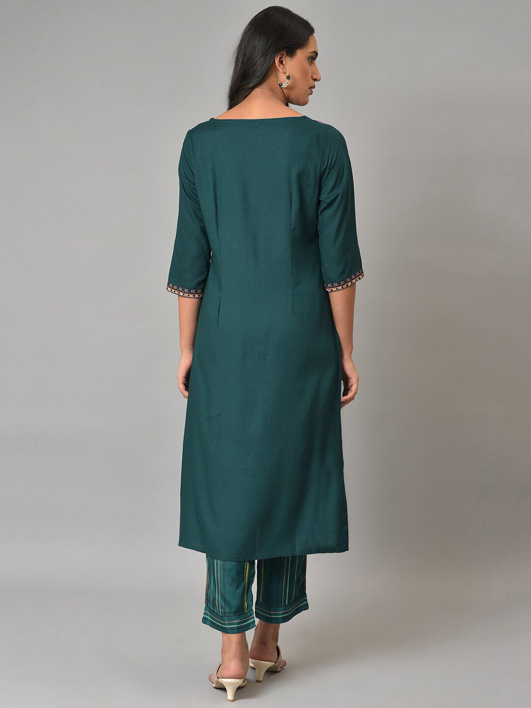 W Women Ethnic Motifs Printed Layered Kurta