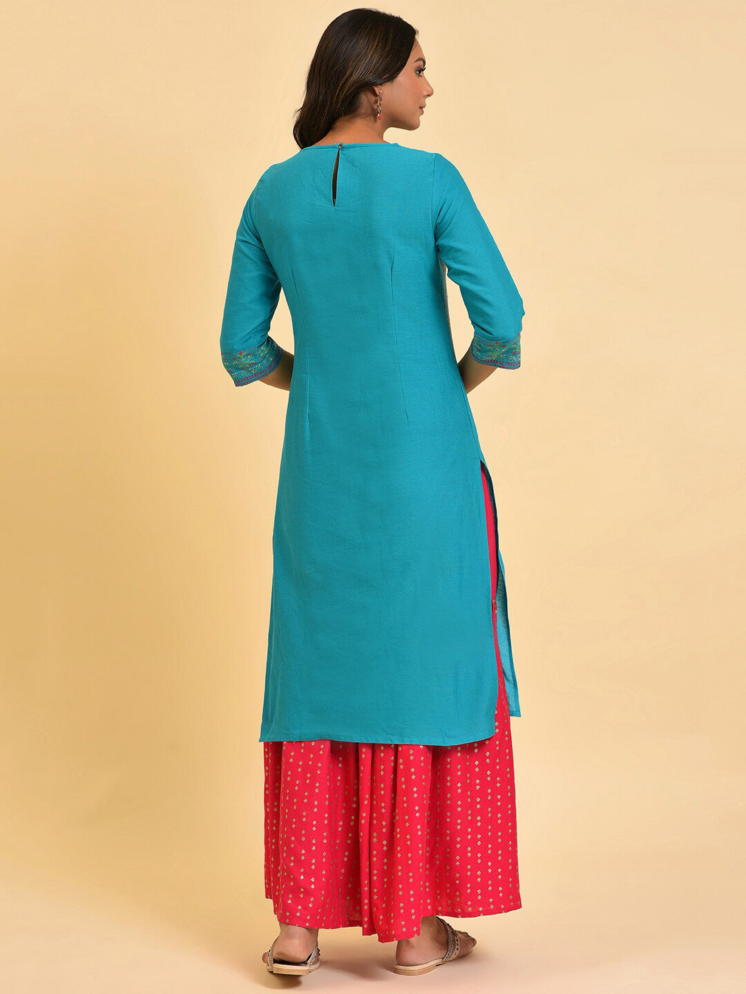 W Straight Cotton Kurta