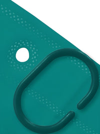 Story@home Green & White Waterproof Shower Curtains