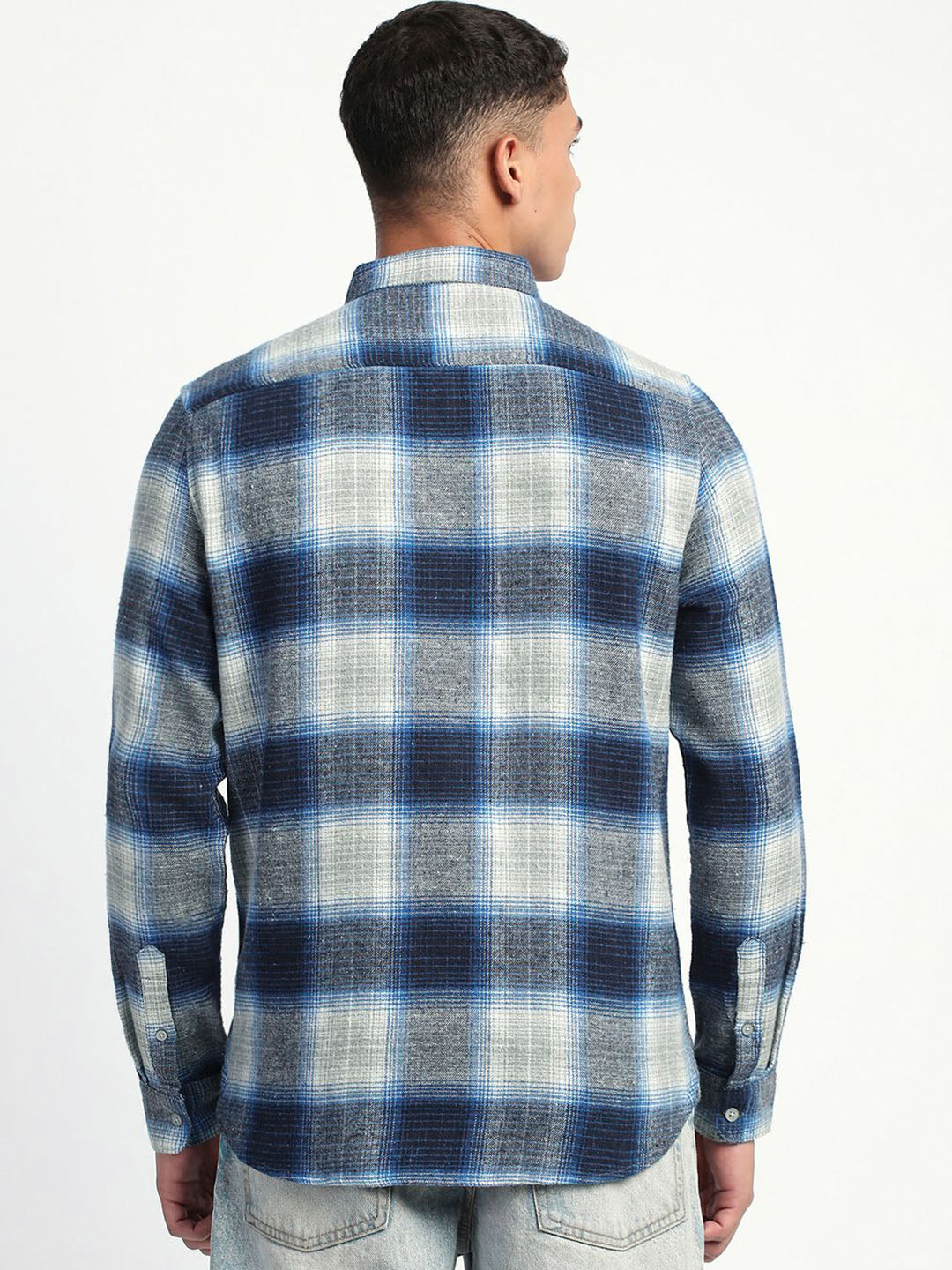 THE BEAR HOUSE Men Slim Fit Tartan Checks Opaque Checked Casual Shirt