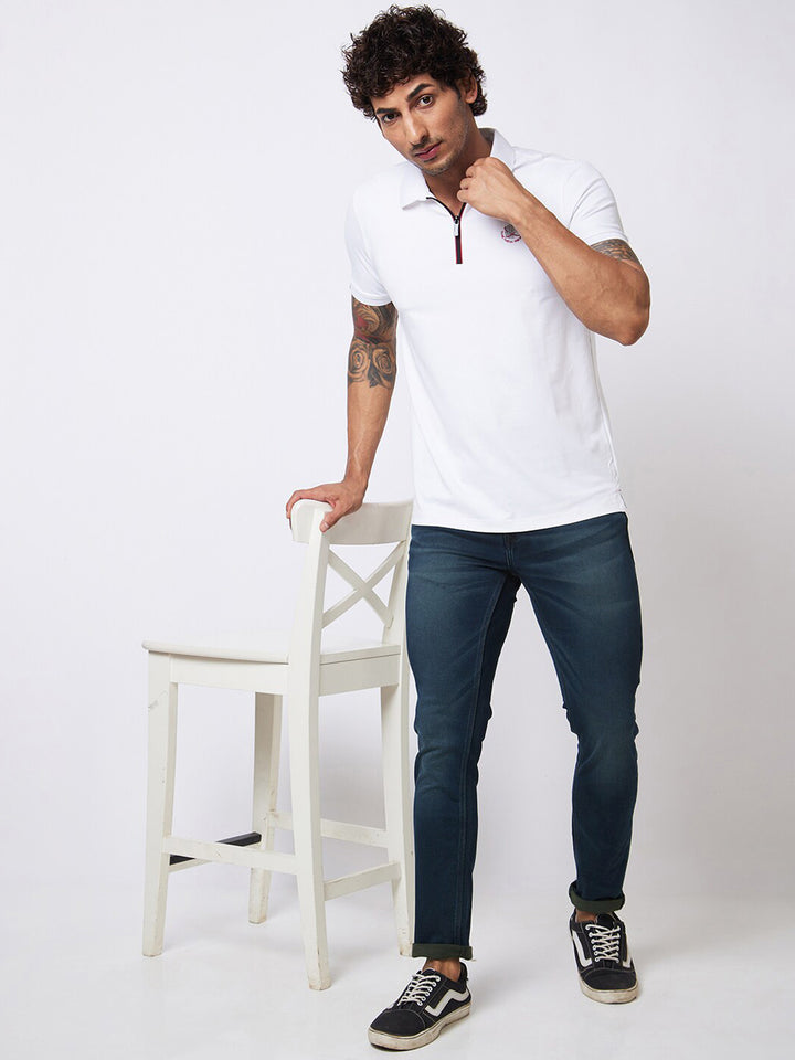 SPYKAR Men Skinny Fit Low-Rise Light Fade Stretchable Jeans