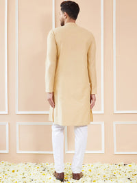 See Designs Mandarin Collar Pure Cotton Straight Kurta