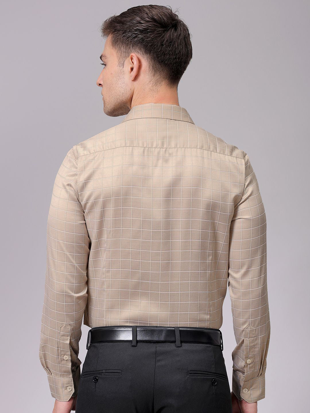 The Indian Garage Co. X Luxe Men Slim Fit Multi Stripes Opaque Striped Formal Shirt