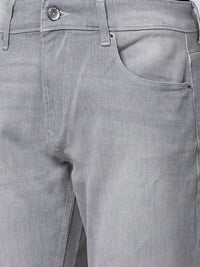 SPYKAR Men Slim Fit Low-Rise Low Distress Light Fade Stretchable Cotton Jeans