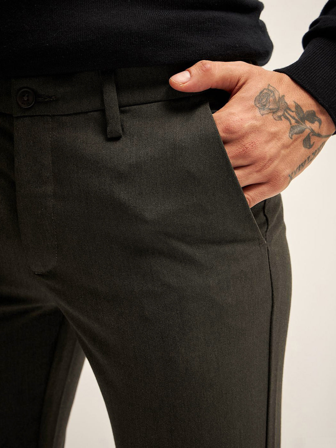 THE BEAR HOUSE Men Slim Fit Trousers
