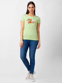 SPYKAR Women Typography Printed T-shirt