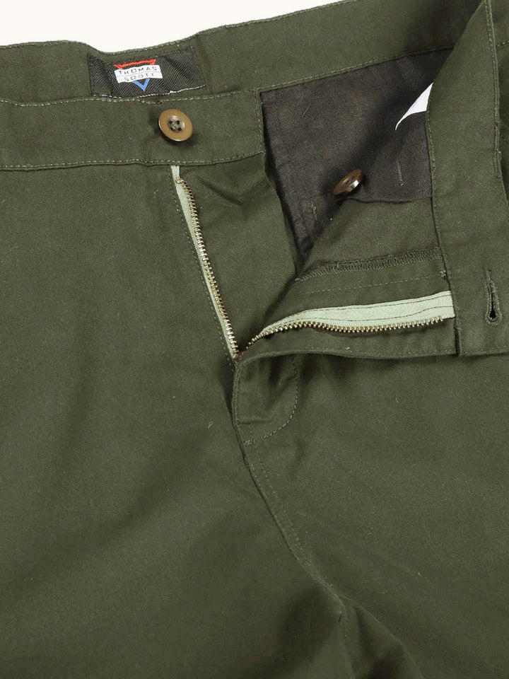Thomas Scott Men Smart Parachute Pure Cotton Cargo Trouser