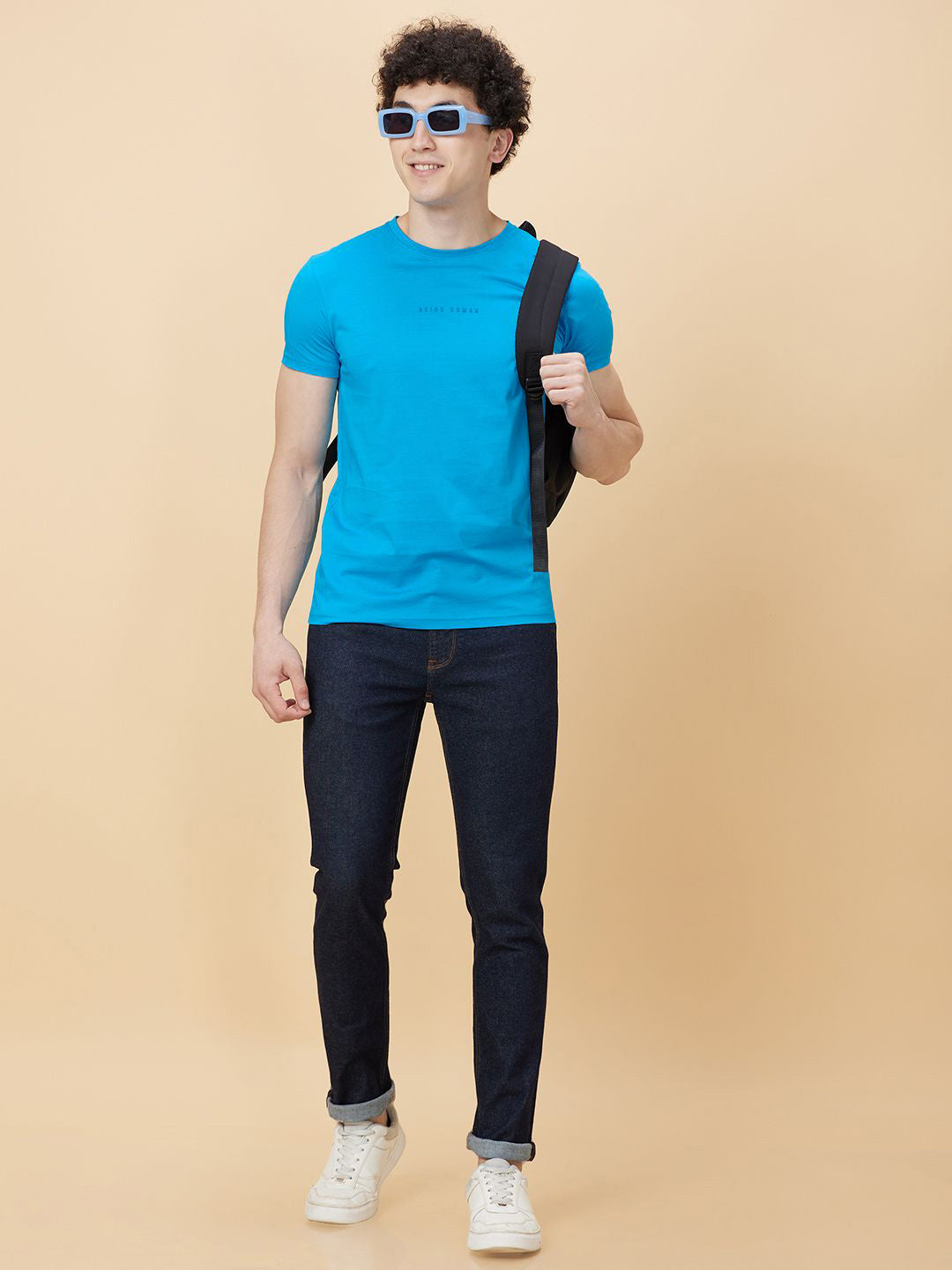 Being Human Men Round Neck Solid T-shirt