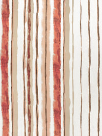 Story@home Red Striped Cotton 144 TC Queen Bedsheet with 2 Pillow Covers-89 x 98 inches