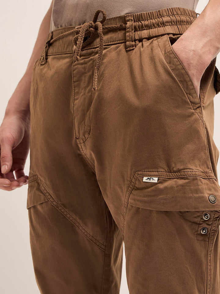 THE BEAR HOUSE Men Cotton Slim Fit Cargos