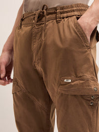 THE BEAR HOUSE Men Cotton Slim Fit Cargos