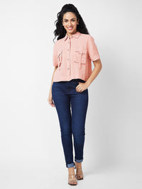 SPYKAR Women Boxy Opaque Casual Shirt