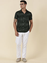 Thomas Scott Men Classic Slim Fit Opaque Printed Casual Shirt