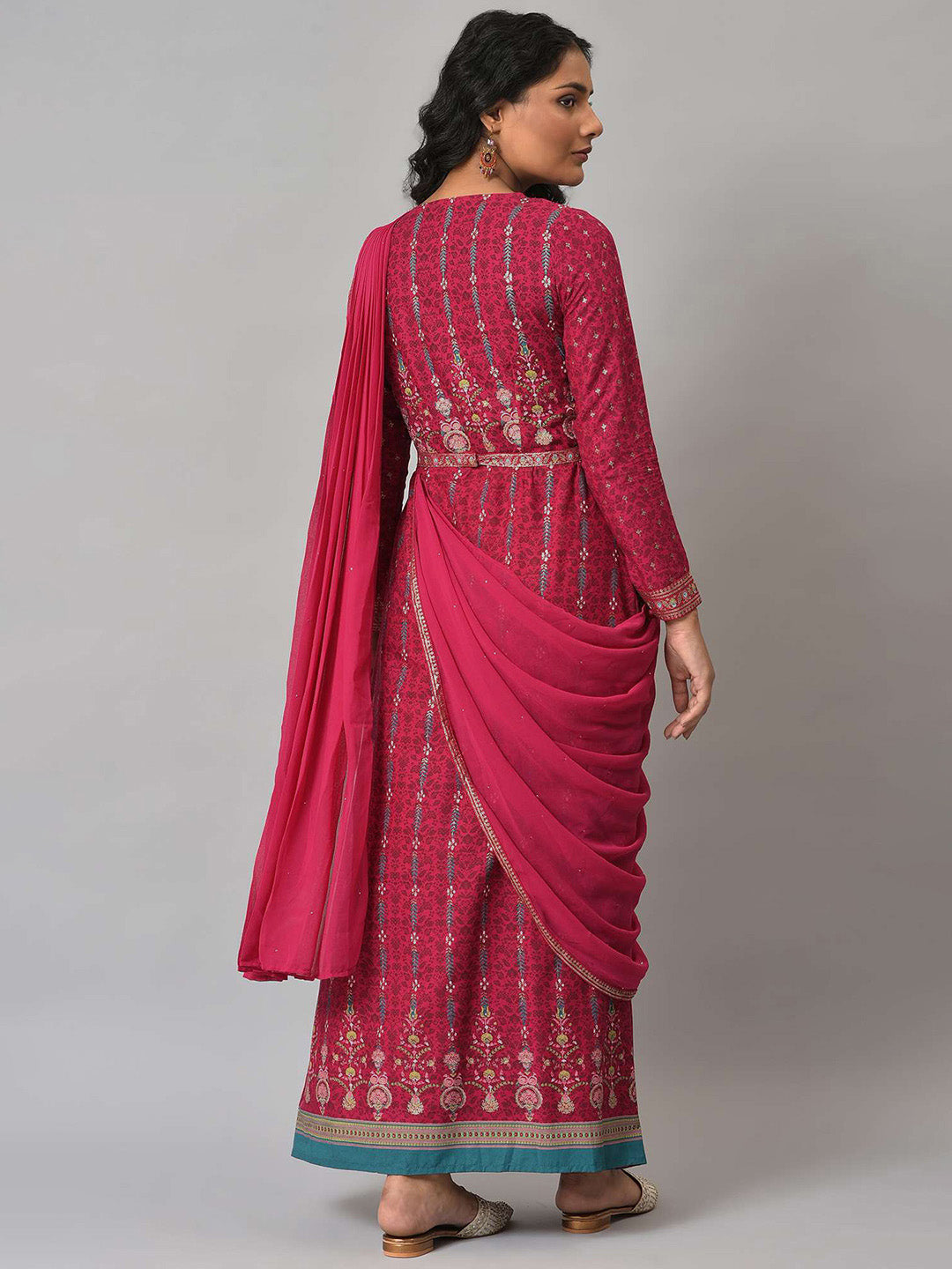 W Ethnic Motifs Maxi Dress