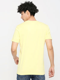 SPYKAR Typography Printed Cotton Slim Fit T-shirt