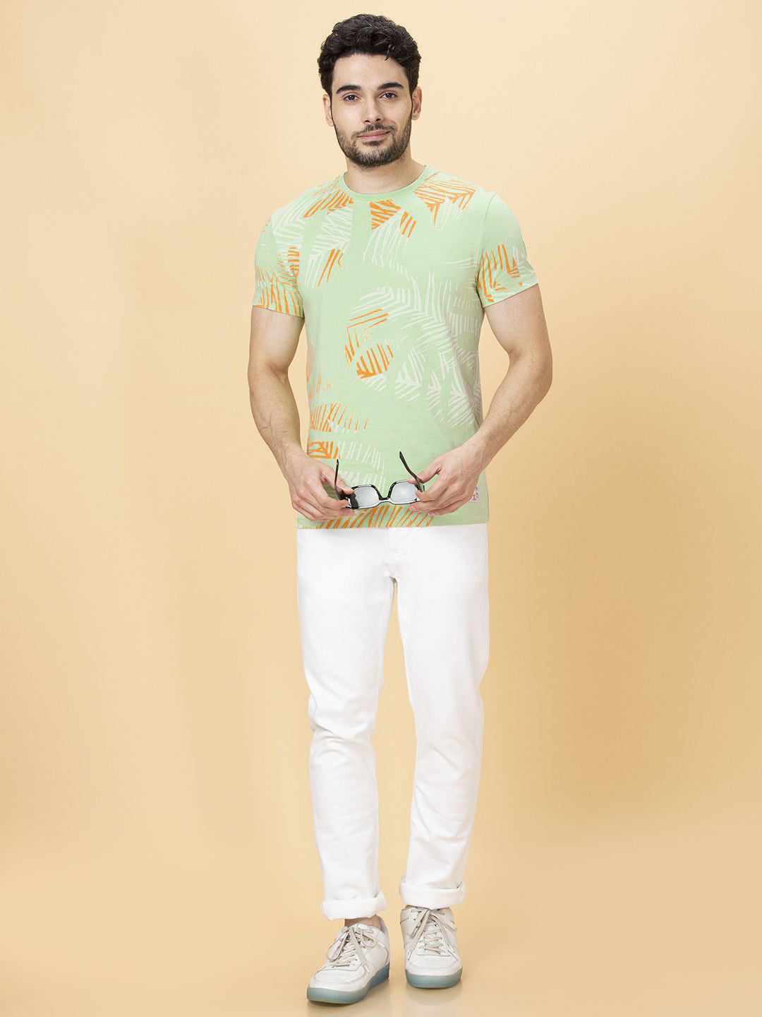 Being Human Men Round Neck Pure Cotton Printed T-shirt