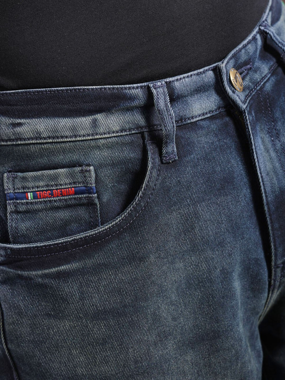 The Indian Garage Co Men Mid-Rise Loose Baggy Fit Stretchable Jeans