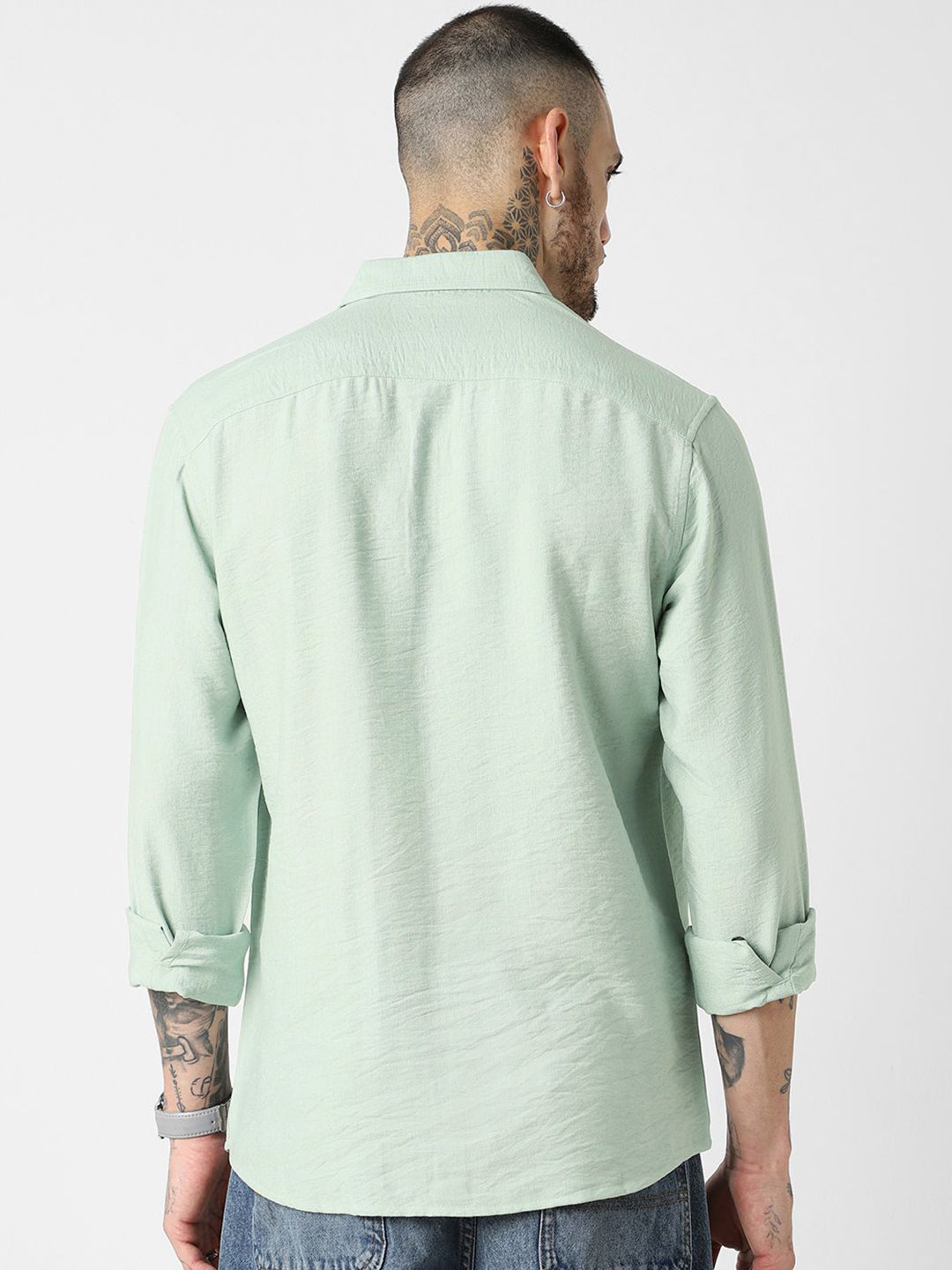 VASTRADO Men Classic Slim Fit Opaque Casual Shirt