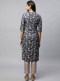 AURELIA Festive Floral Print Kurta