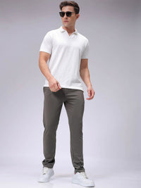The Indian Garage Co. X Luxe Men Textured Slim Fit Trousers